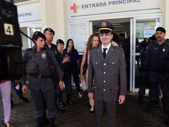 Alta do soldado da Polícia Militar Saimen Rodrigues, baleado na cabeça no dia 1º de maio durante uma abordagem a um veículo, em Cidade Pomar, Serra por Ricardo Medeiros