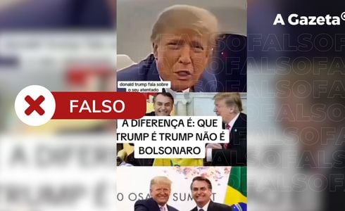 Vídeo original, gravado em 2022, é uma mensagem de apoio do republicano ao ex-presidente brasileiro que estava em campanha pela reeleição