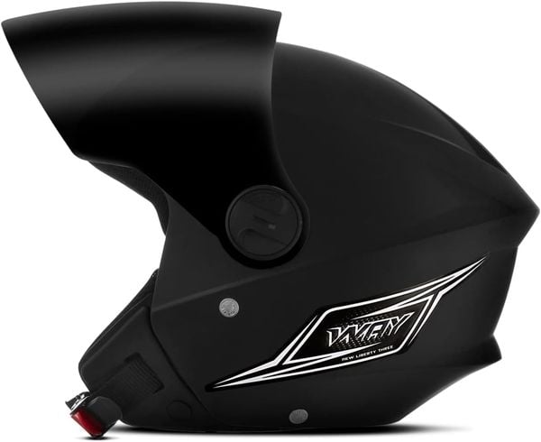 Capacete Aberto Mixs Way Viseira Fume Preto Fosco 56