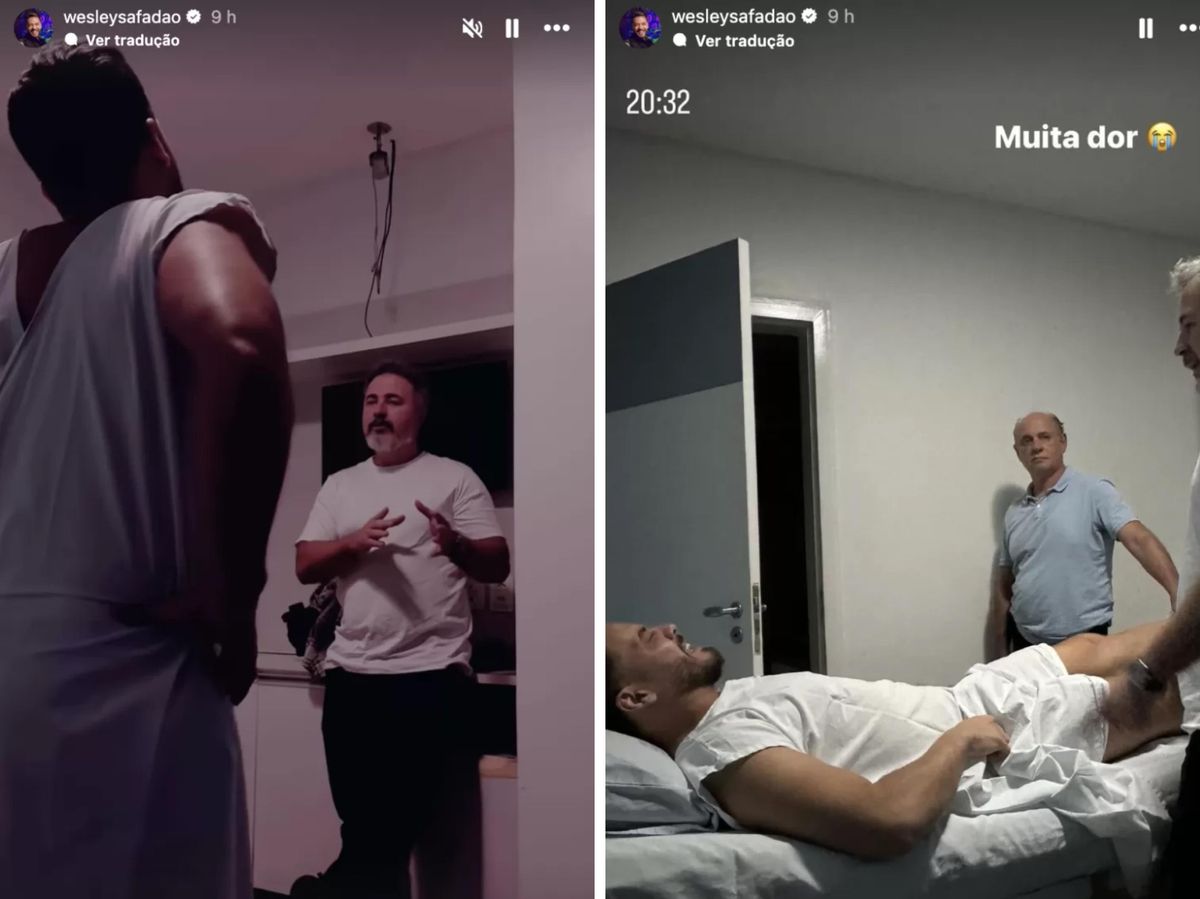 Cantor Wesley Safadão publicou um vídeo em suas redes sociais em que aparece em uma clínica