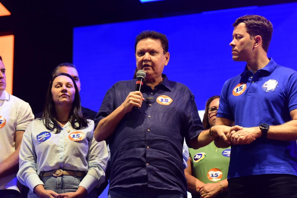 Convenção do MDB oficializa Euclério Sampaio como candidato à reeleição pela Prefeitura de Cariacica. Evento teve apoio do governador Renato Casangrande, do PSB, e formaliza Shymenne Benevicto como vice na chapa por Carlos Alberto Silva