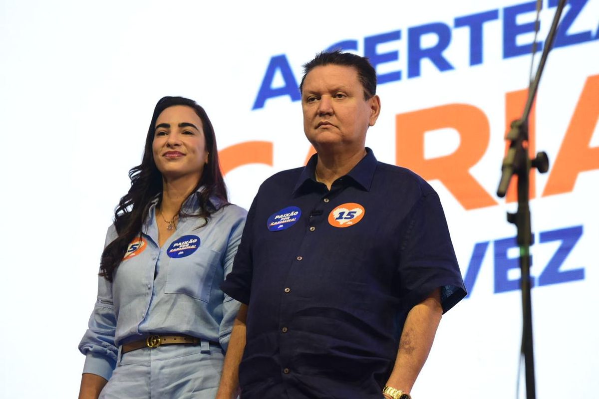Convenção do MDB oficializa Euclério Sampaio como candidato à reeleição pela Prefeitura de Cariacica. Evento teve apoio do governador Renato Casangrande, do PSB, e formaliza Shymenne Benevicto como vice na chapa por Carlos Alberto Silva