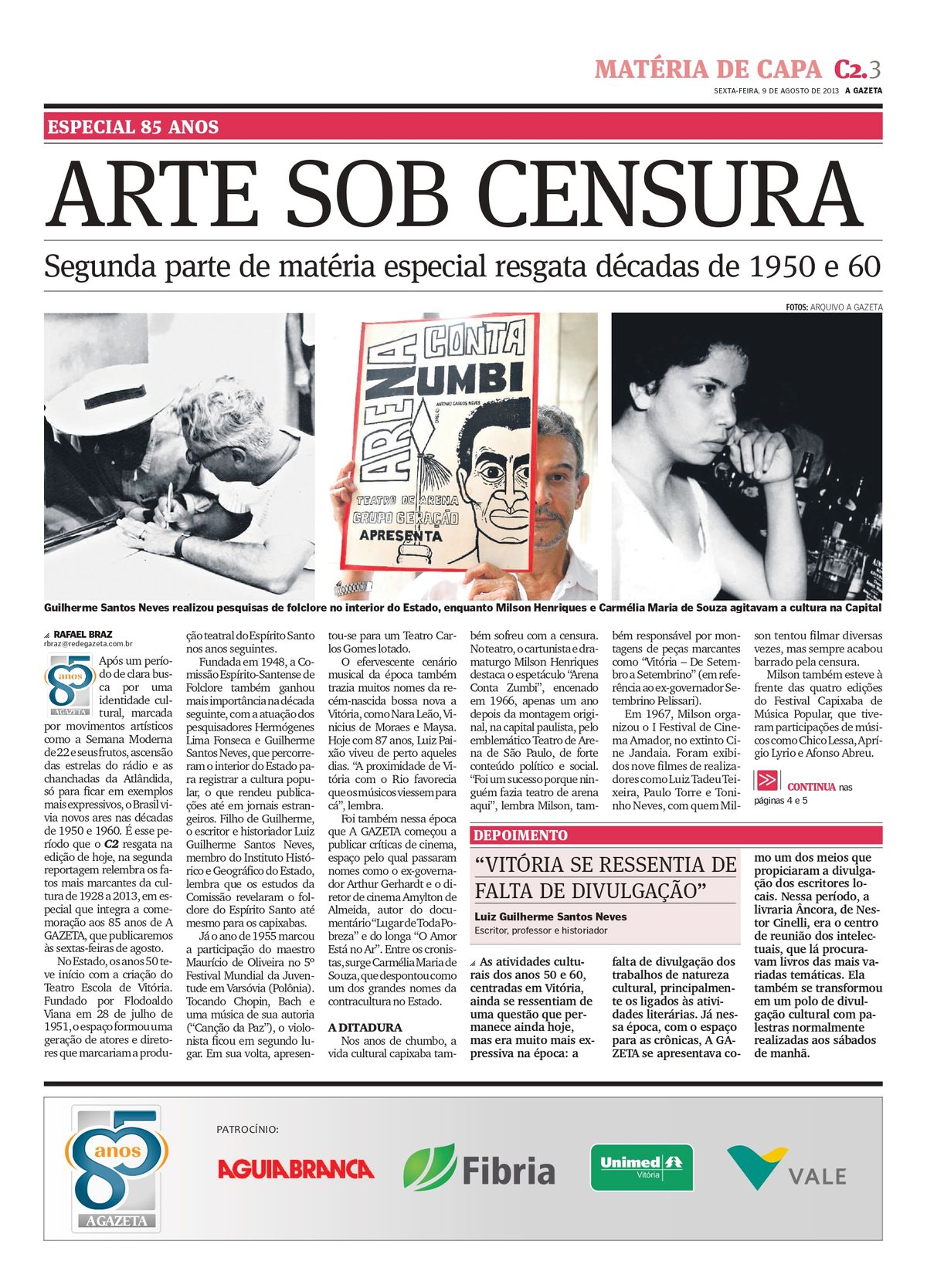 Carmélia de Souza: a mulher que dá nome a um dos pontos culturais mais importantes do ES por Acervo A Gazeta