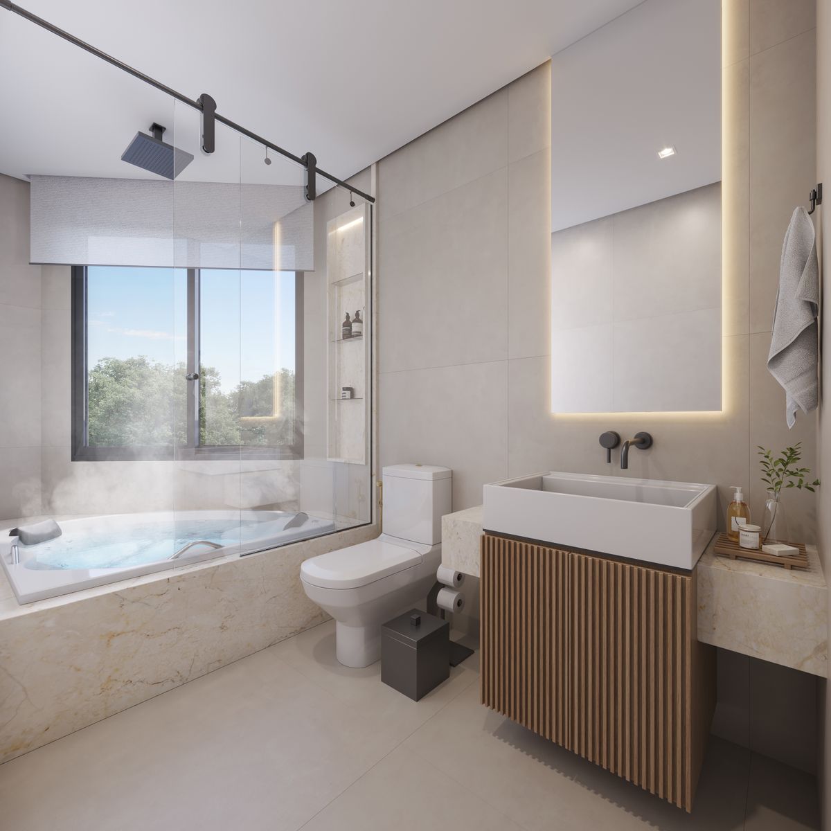 A arquitetura foi inspirada em empreendimentos de São Paulo e Rio de Janeiro por Octo Empreendimentos/Divulgação