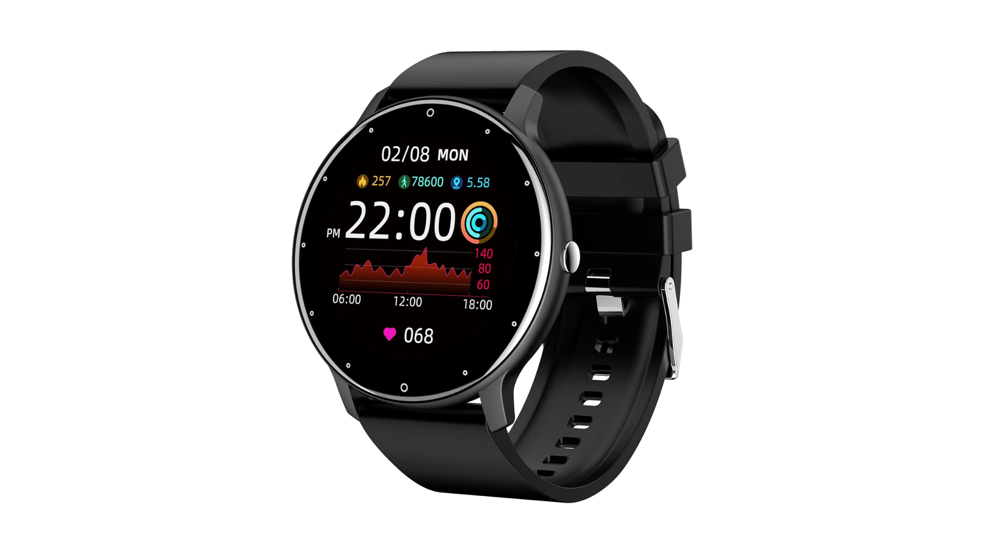 Veja um smartwatch com monitoramento de atividades e uma bateria durável. Crédito: Divulgação