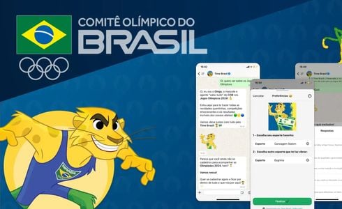 COB e Meta lançam chatbot Time Brasil para os Jogos Olímpicos.  Plataforma vai conectar o torcedor com os jogos e atletas brasileiros