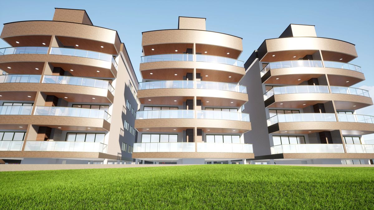 O residencial tem opções de apartamentos com tamanhos de 105 e 167 metros quadrados, com duas vagas de garagem por unidade