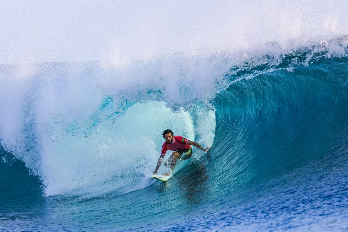 2024.07.28 - Jogos OlÃ­mpicos Paris 2024 - Tahiti - Surf  -  Na foto o atleta, Filipe Toledo - Foto: William Lucas/COB