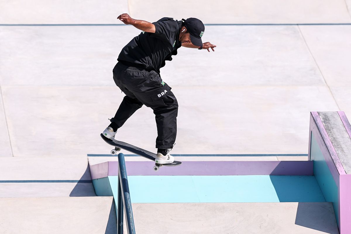 2024.07.29 - Jogos OlÃ­mpicos Paris 2024 - QualificatÃ³ria skate street masculino - Atleta Kelvin Hoefler - Foto: Miriam Jeske/COB