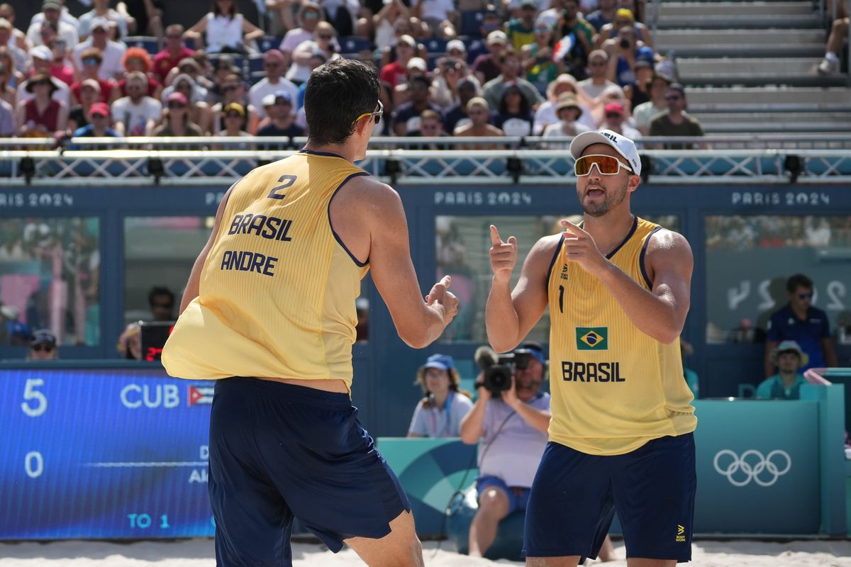 Adré e George perdem para dupla cubana na segunda rodada do vôlei de praia por Vitor Jubini