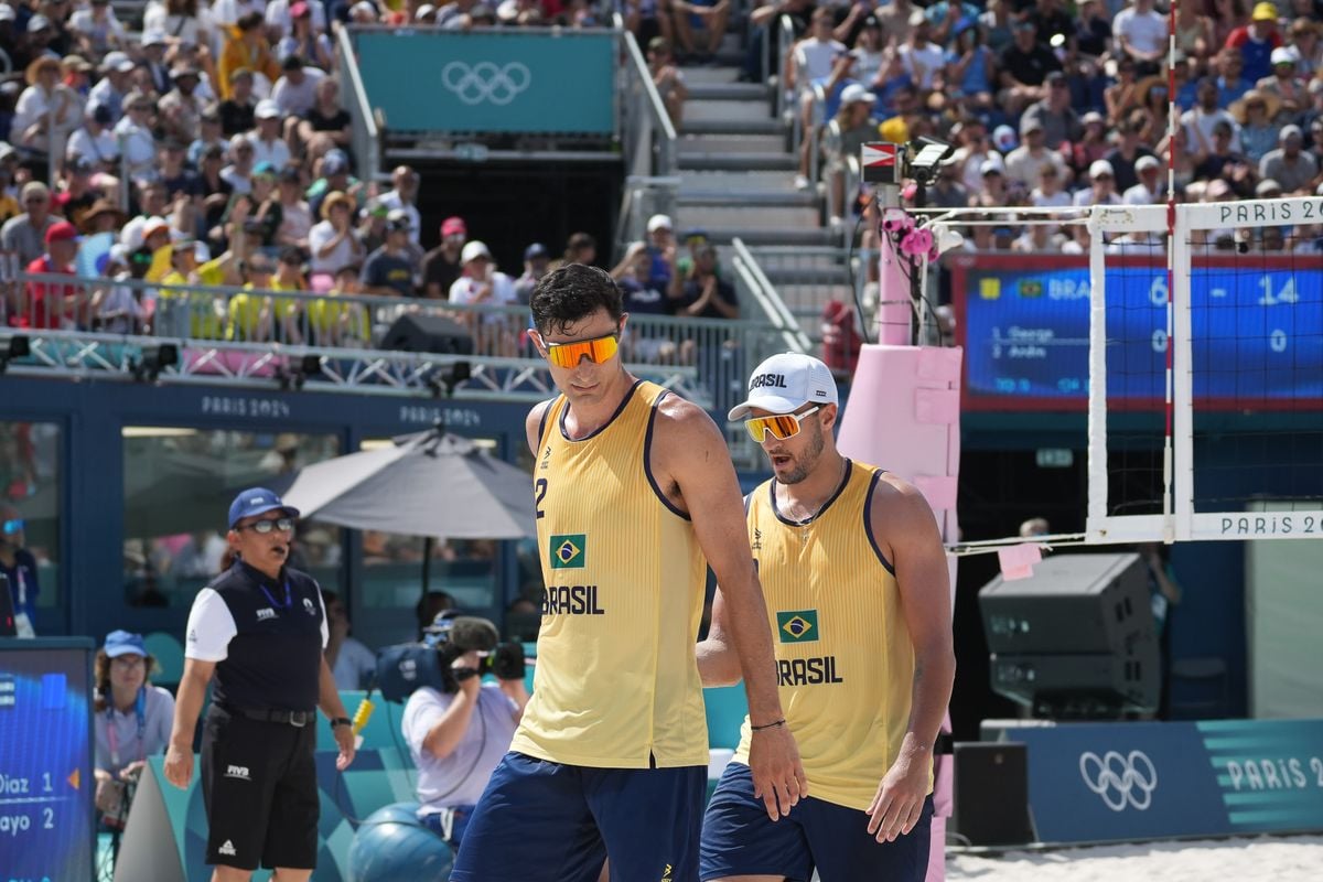 Adré e George perdem para dupla cubana na segunda rodada do vôlei de praia por Vitor Jubini
