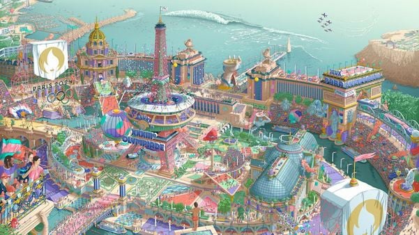 Pôster oficial que os medalhistas ganham