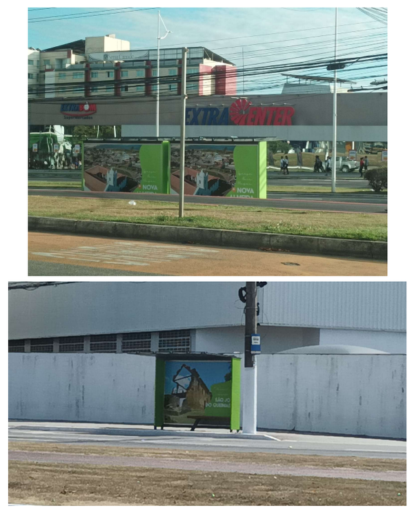 Locais pintados de verde na Serra na gestão Vidigal por Reprodução 