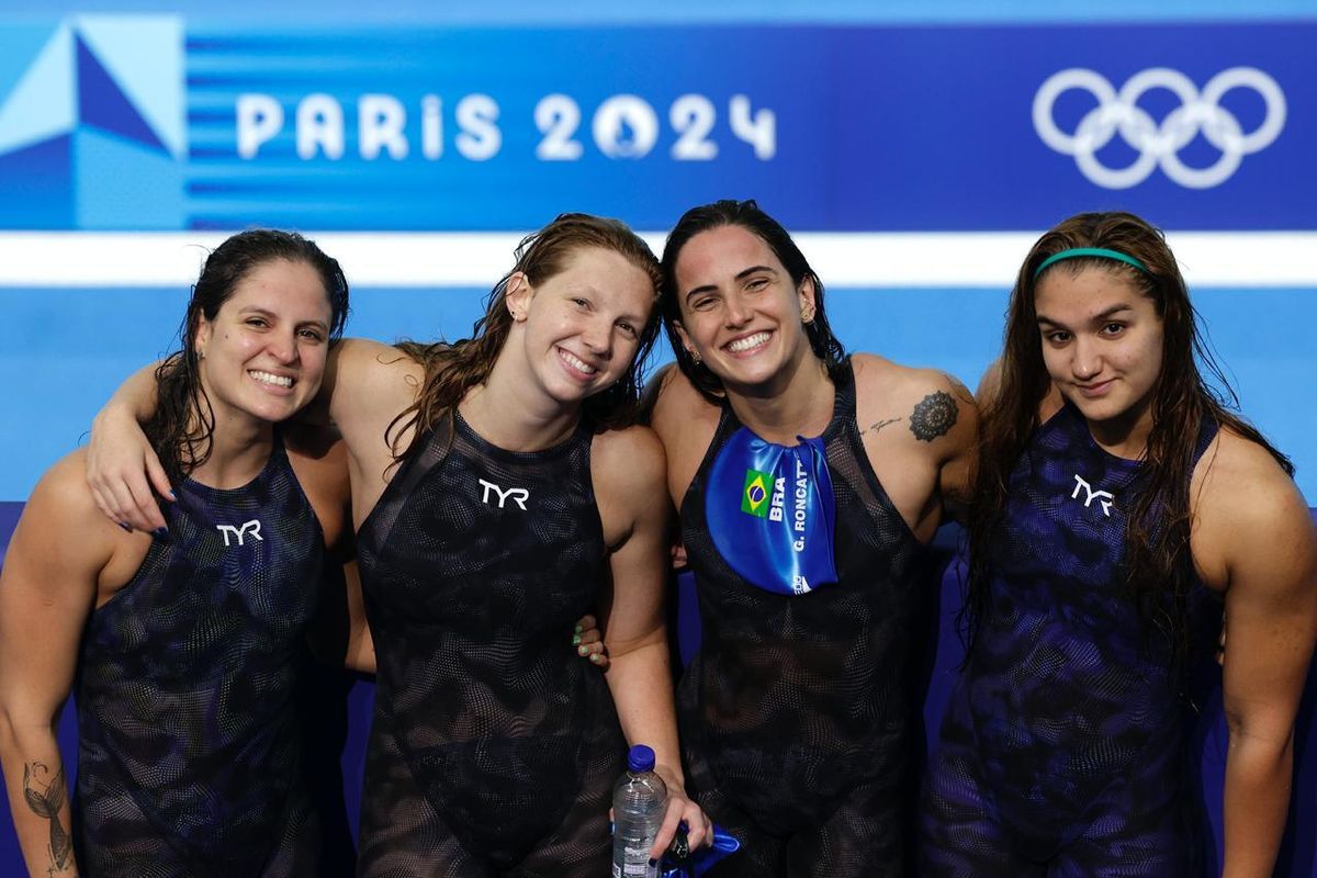 Revezamento feminino do Brasil no 4x200m livres está na final em Paris