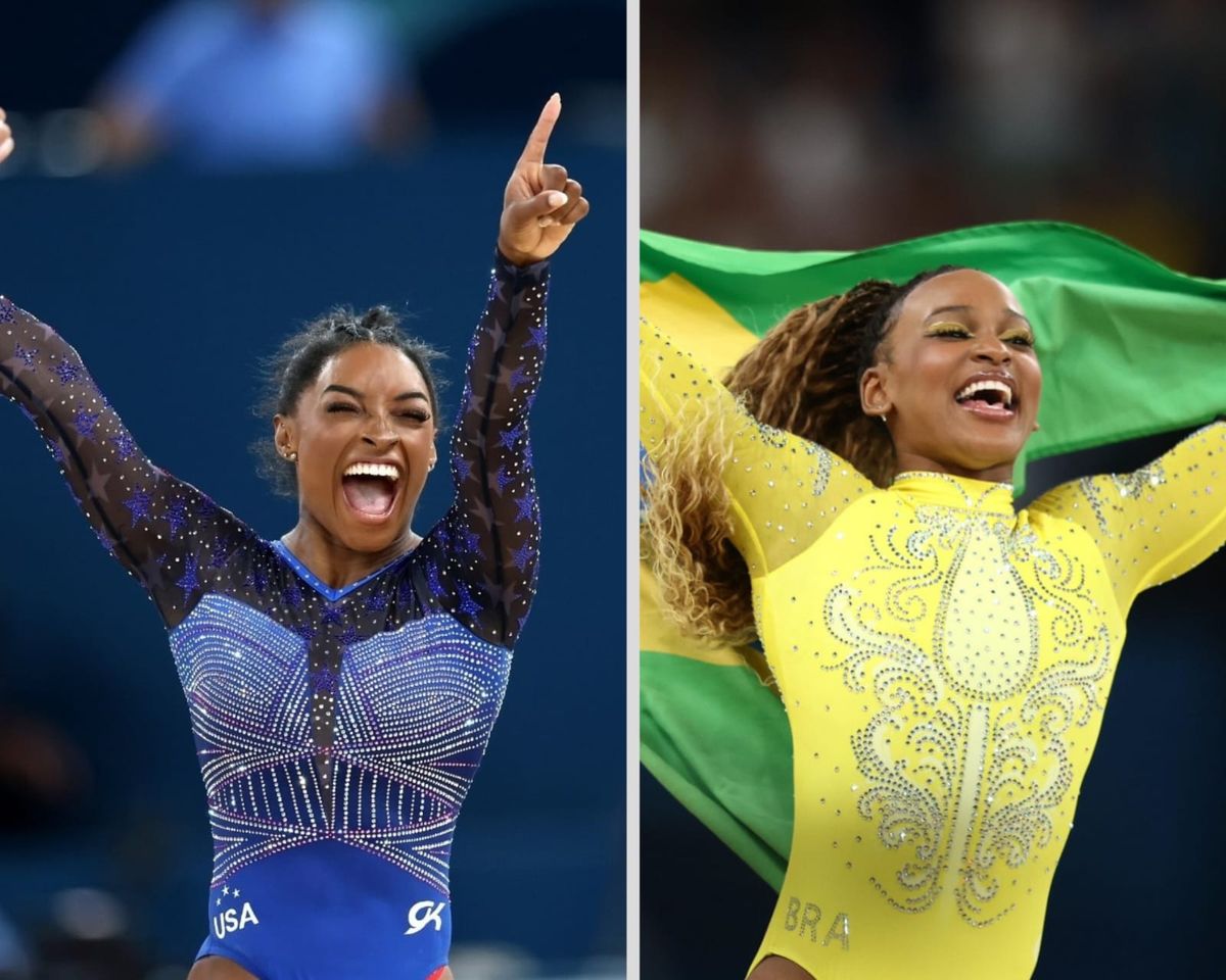 Simone Biles e Rebeca Andrade protagonizaram noite de gala em Paris 