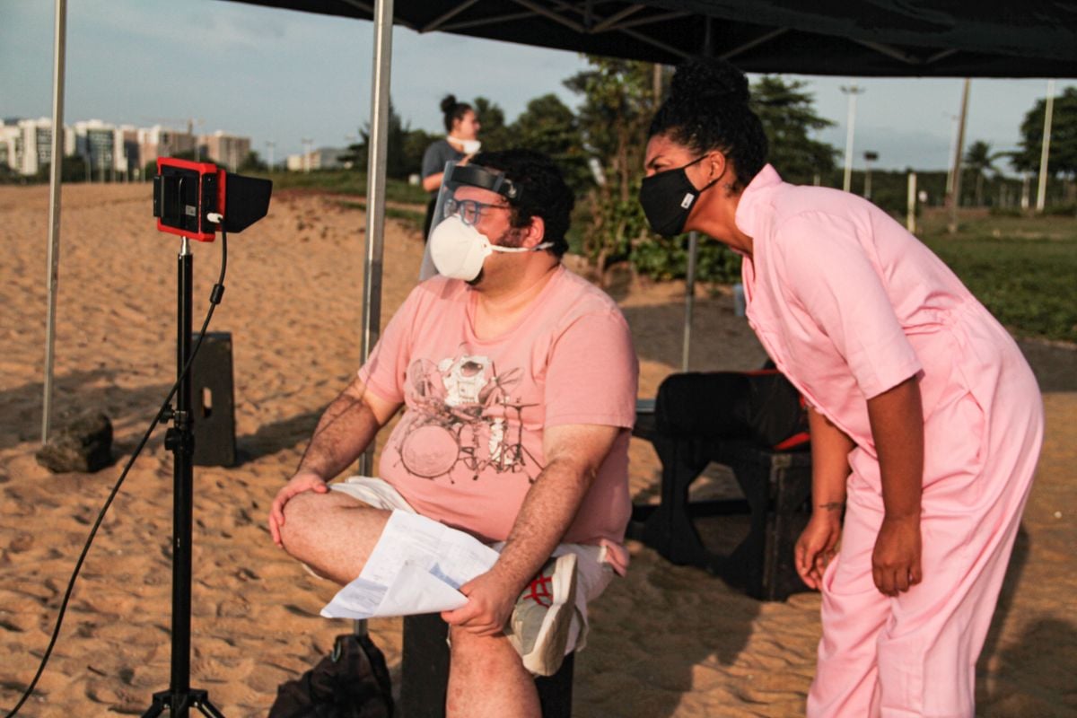 bastidores de presença dirigindo rubiane maia (2020, foto por Luara Monteiro) por Luara Monteiro