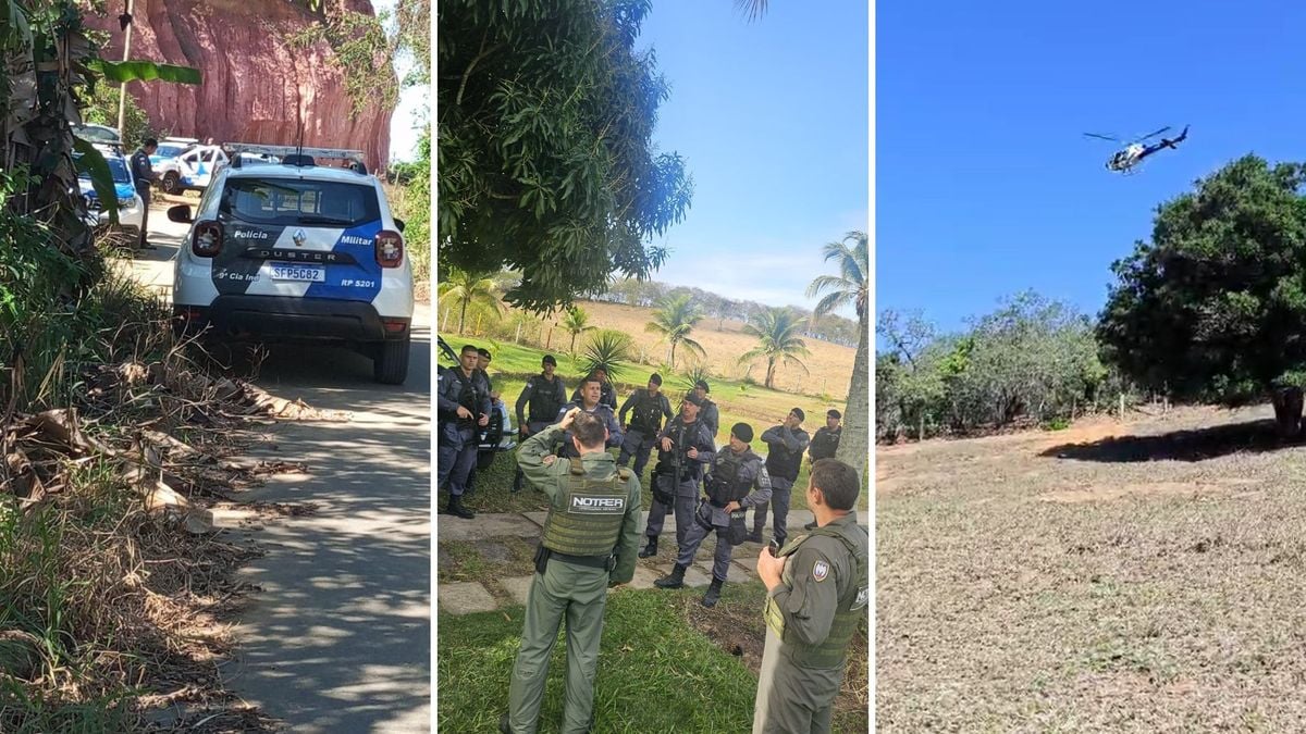 Polícia faz buscas com helicóptero por suspeito em Itapemirim 