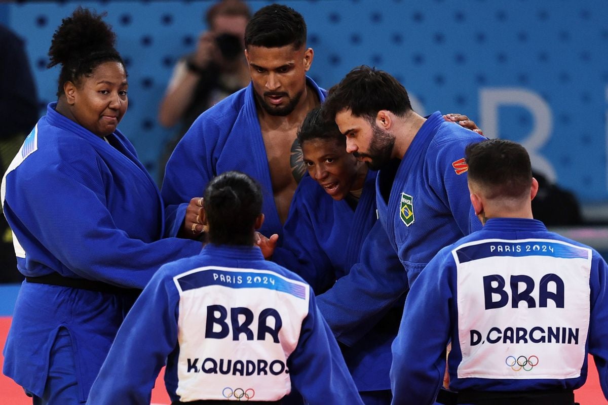 O Brasil conquistou o inédito bronze em paris no judô por equipes