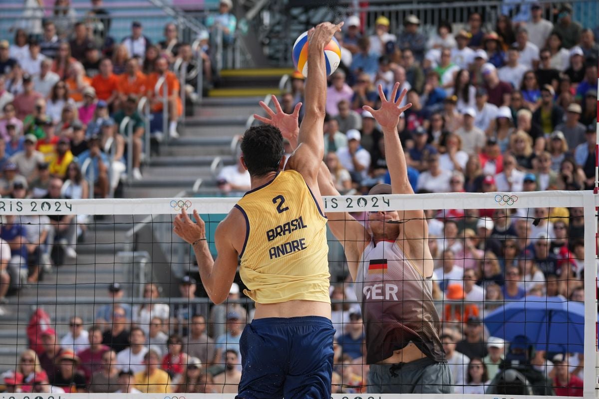 André e George perdem para dupla da Alemanha e são eliminados por Vitor Jubini