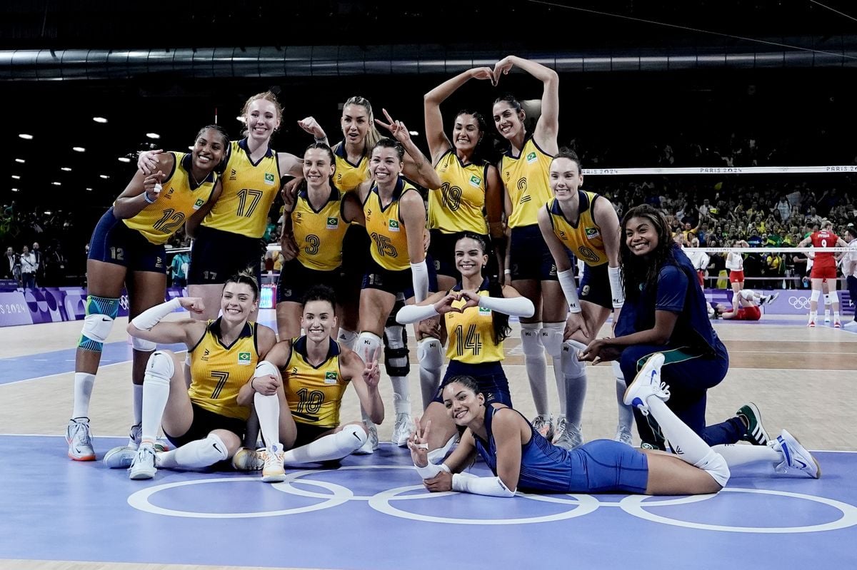 O Brasil venceu a Polônia por 3 sets a 0 e segue sem saber o que é derrota em Paris