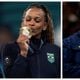 Imagem - Rebeca Andrade e Bia Souza: ouro reflete vitória individual contra obstáculos