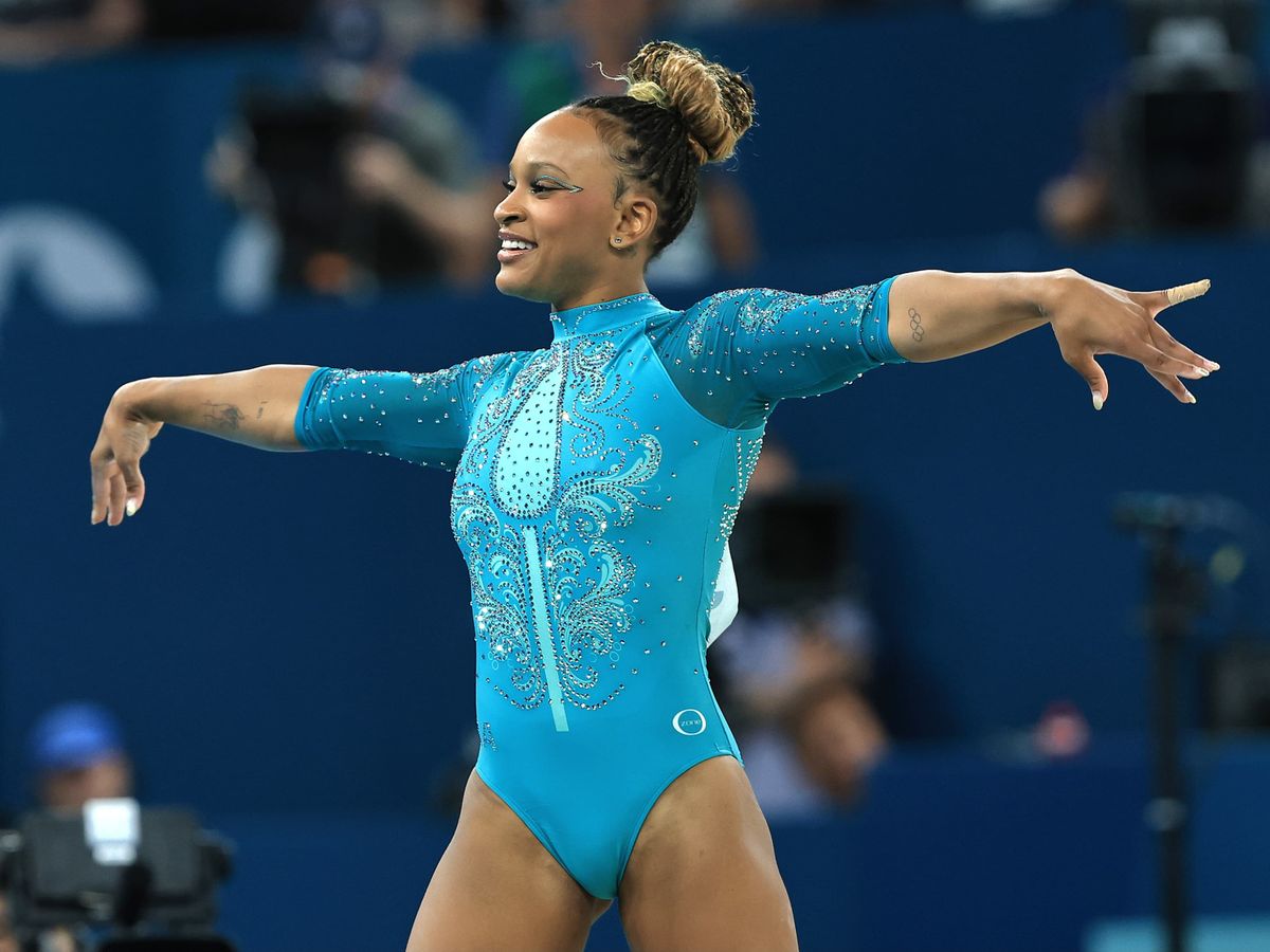 Rebeca Andrade se apresentou impecavelmente e conquistou o ouro no solo de Paris-2024 por Ricardo Bufolin/CBG