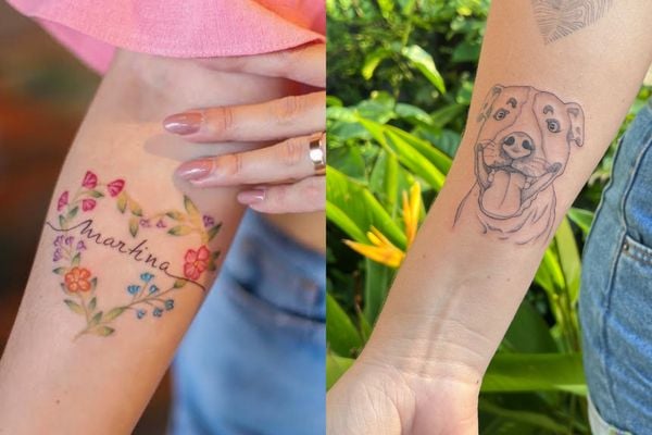 Entre as tattoos mais pedidas no ES estão de florais e de homenagens