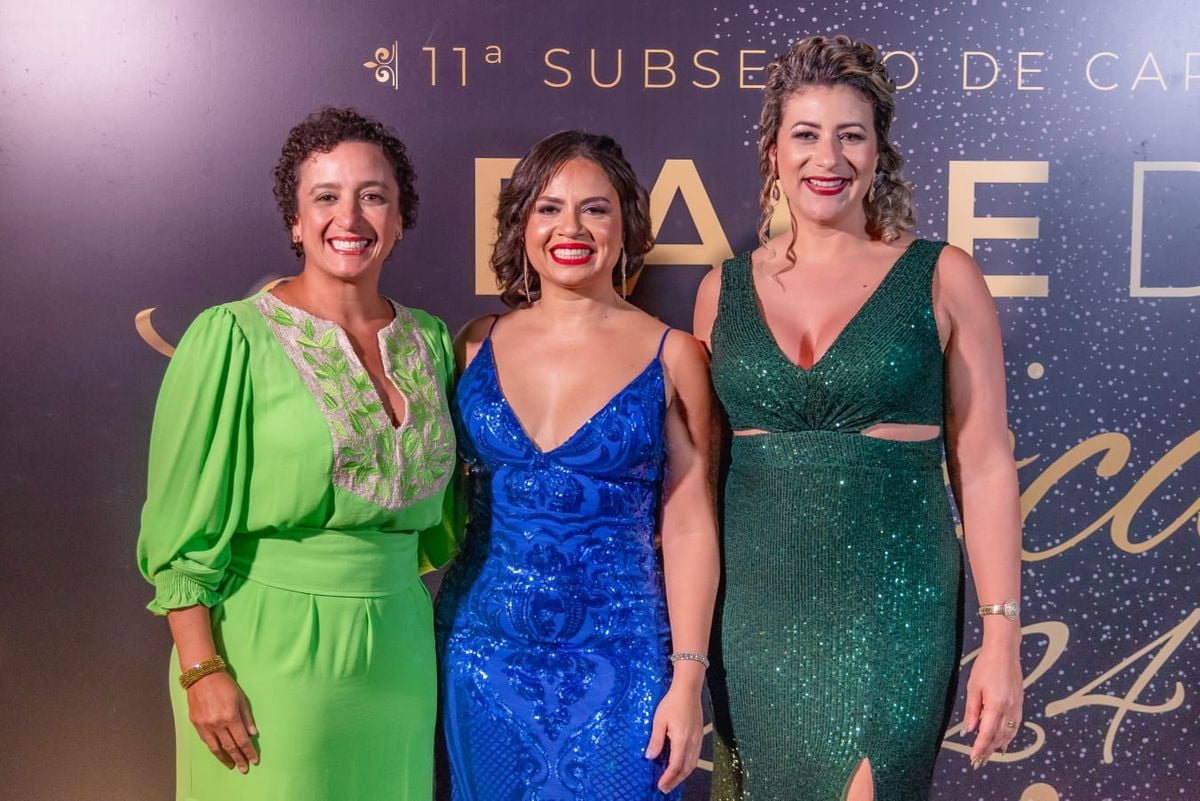 Érica Neves, Kelly Andrade e Monique Neves marcaram presença  no noite de gala do  Baile da Advocacia, em Cariacica 