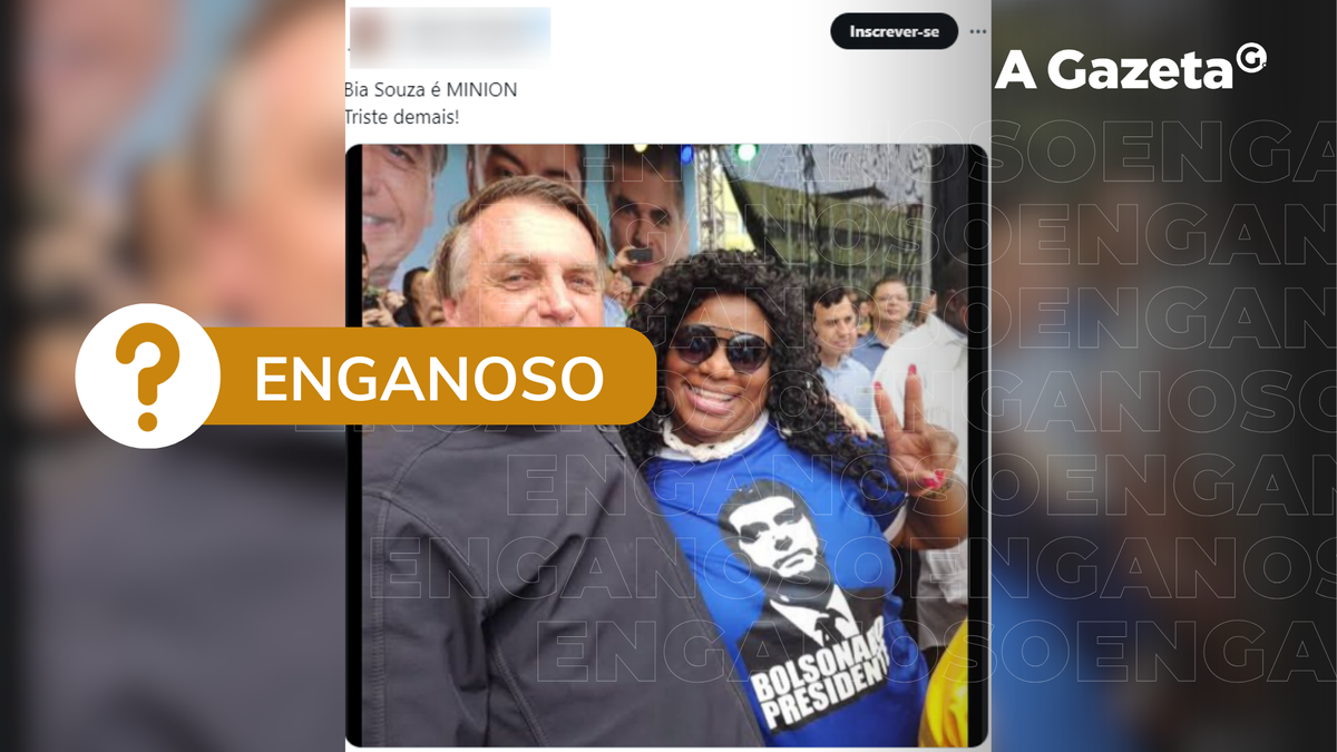 Mulher que aparece em foto com Bolsonaro não é a judoca Bia Souza