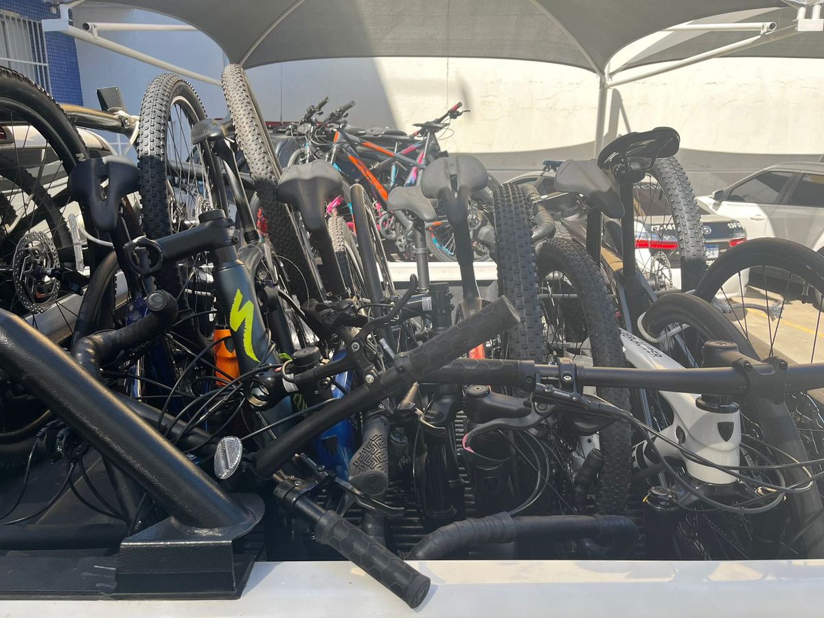 Bicicletas recuperadas pela polícia foram avaliadas em cerca de R$ 160 mil