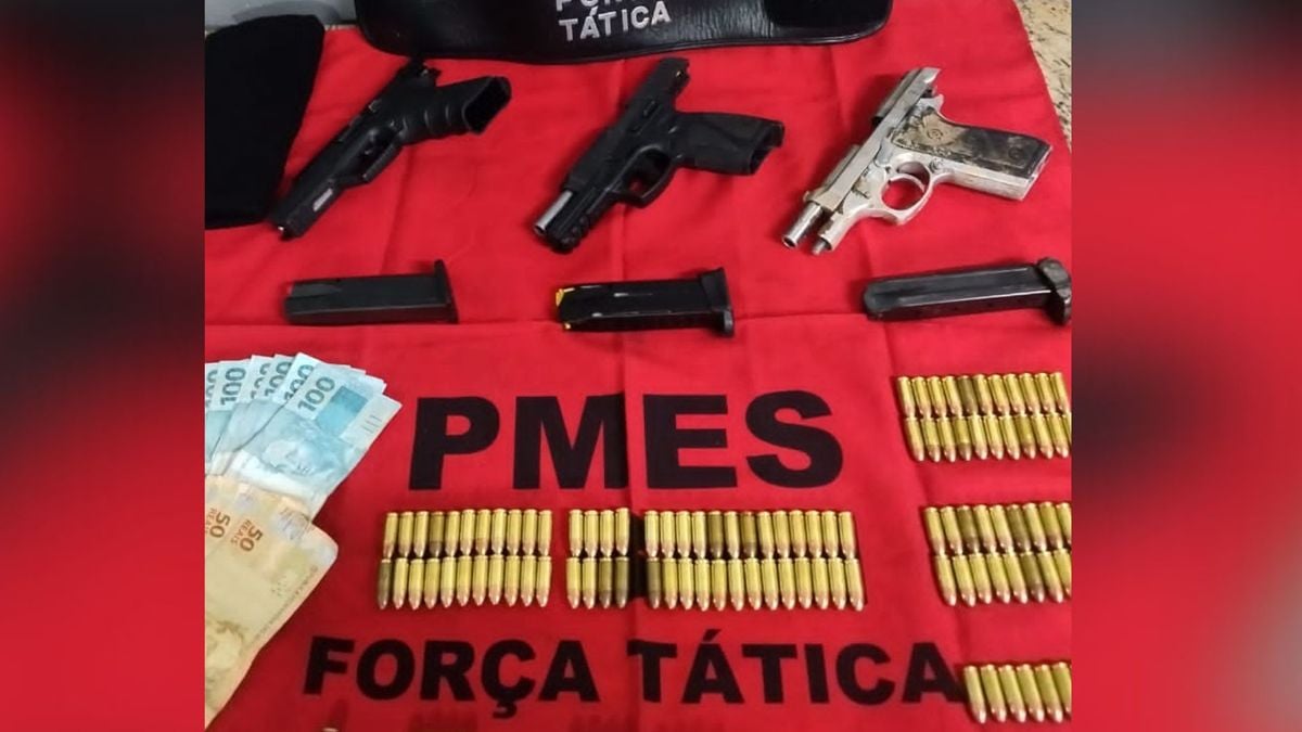 Armas e munições foram apreendidas em Atílio Vivácqua 
