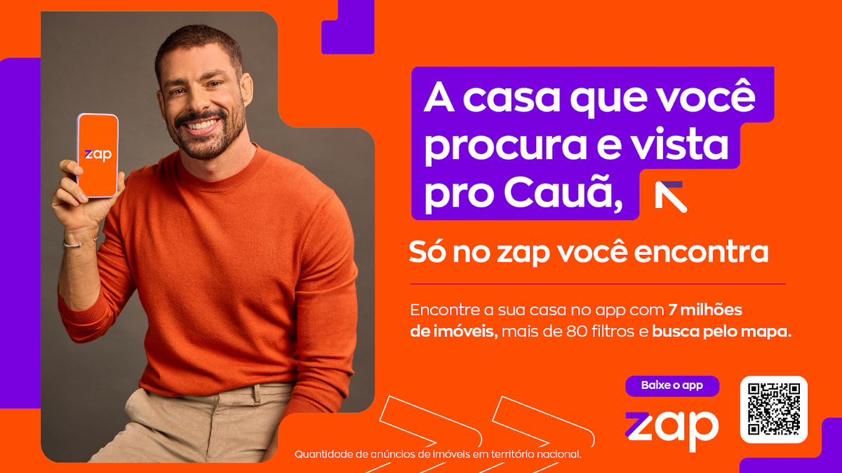 Cauã Reymond estrela campanha de ZAP