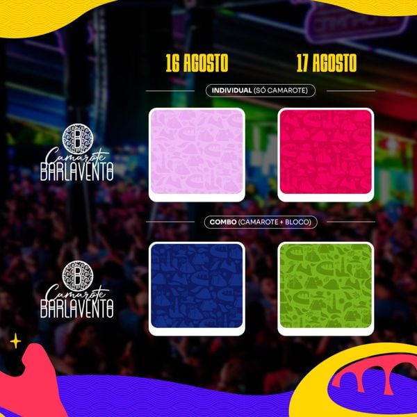 Confira as cores dos abadás do Vital 2024 por Divulgação