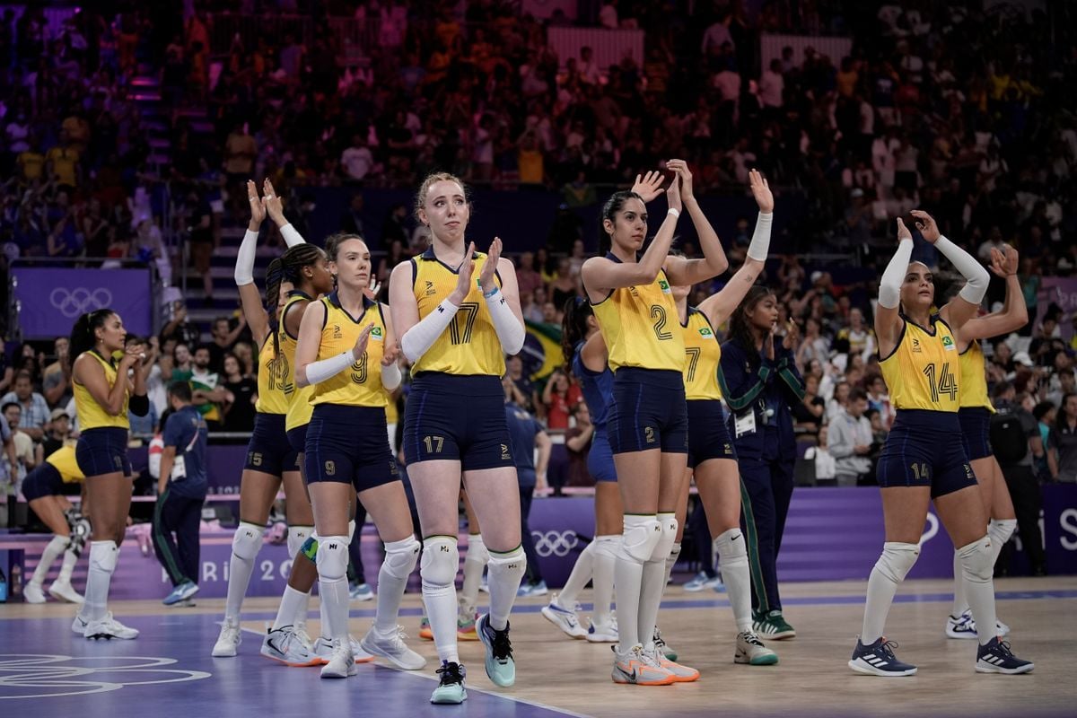 2024.08.08 - Jogos OlÃ­mpicos Paris 2024 - VÃ´lei feminino - Brasil enfrenta os EUA na semifinal olÃ­mpica. Foto: Alexandre Loureiro/COB.