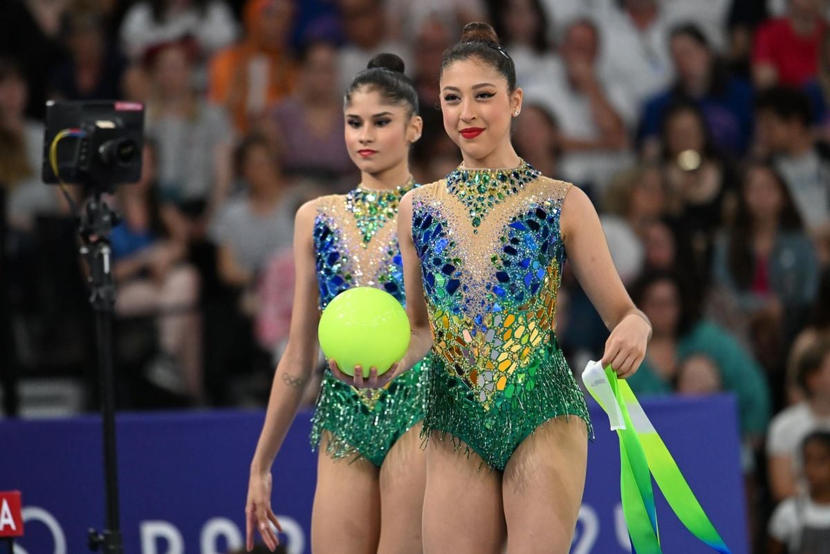 Atleta se machuca, sai carregada e Brasil fica fora da final na ginástica rítmica por Vitor Jubini / A Gazeta