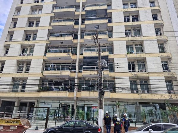 Avançado estado de corrosão: Crea-ES alerta para riscos em edifício na Praia da Costa  por Crea-ES/Divulgação