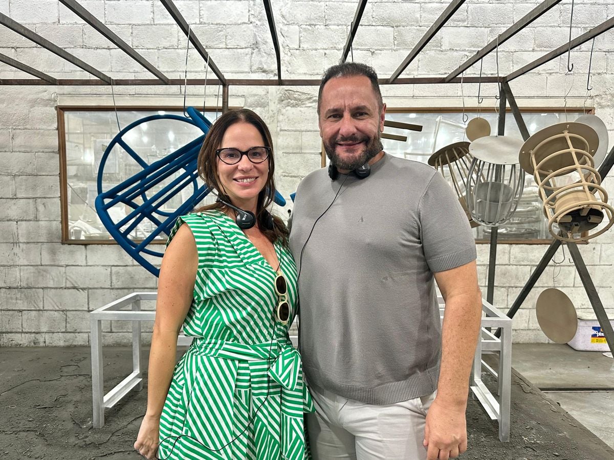 Juliana Amaral e Sergio Palmeira