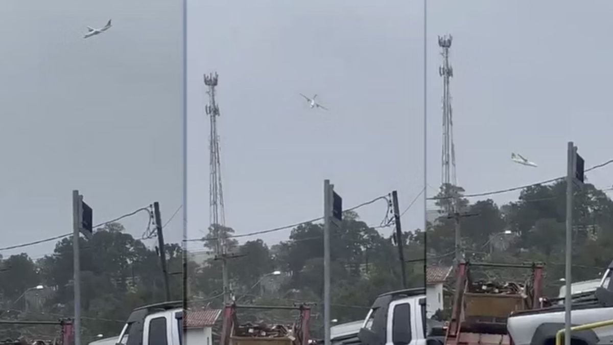 O avião, que viajava de Cascavel (PR) para Guarulhos (Grande São Paulo), caiu, segundo a corporação, na altura do número 2.500 da rua Edueta.