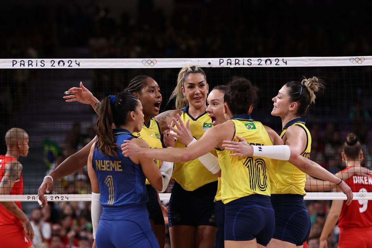 As meninas do vôlei vencem a Turquia e são bronze em Paris