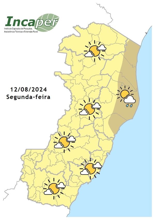 Previsão do tempo para o Espírito Santo