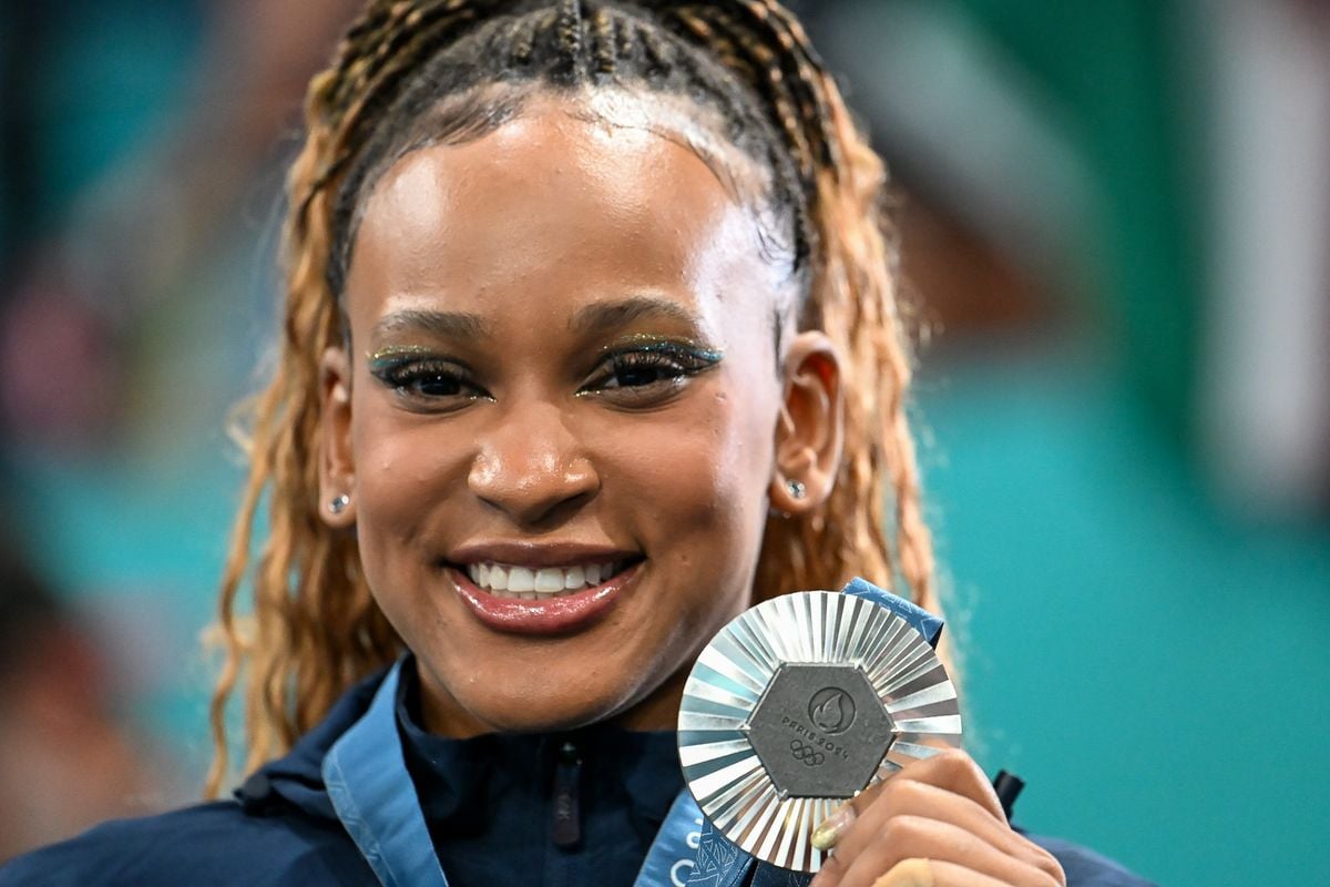 Rebeca Andrade medalha de prata no salto da ginástica artística