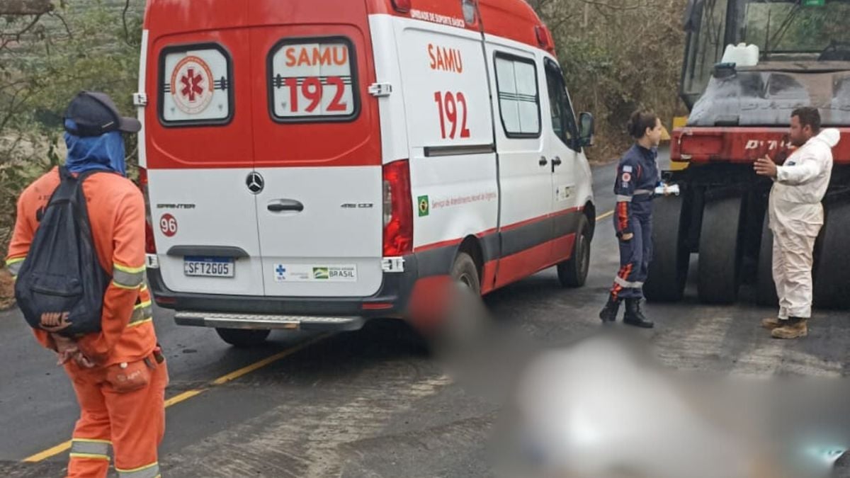 Local onde aconteceu o atropelamento, em Itaguaçu