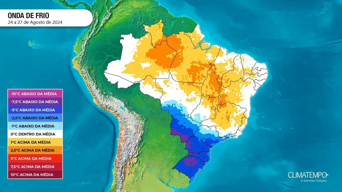 Em meio à onda de frio, ES pode ter aumento nas temperaturas