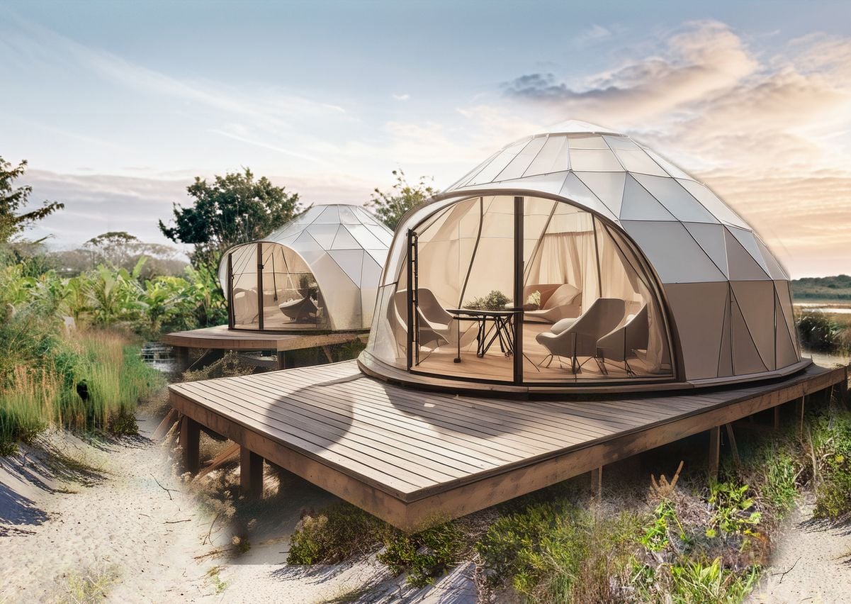 Projeto prevê algumas cabanas e bangalôs para turistas no Parque Paulo César Vinha, em Guarapari por Divulgação | Ernst & Young Global Limited 