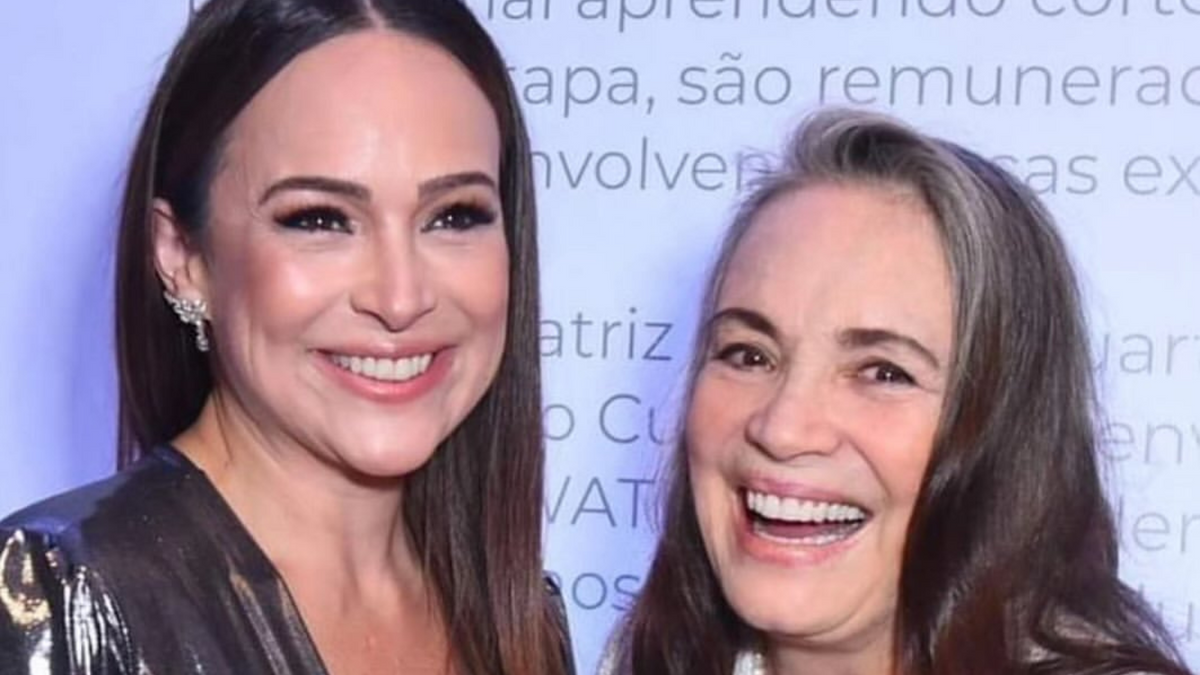 Gabriela Duarte e a mãe Regina Duarte