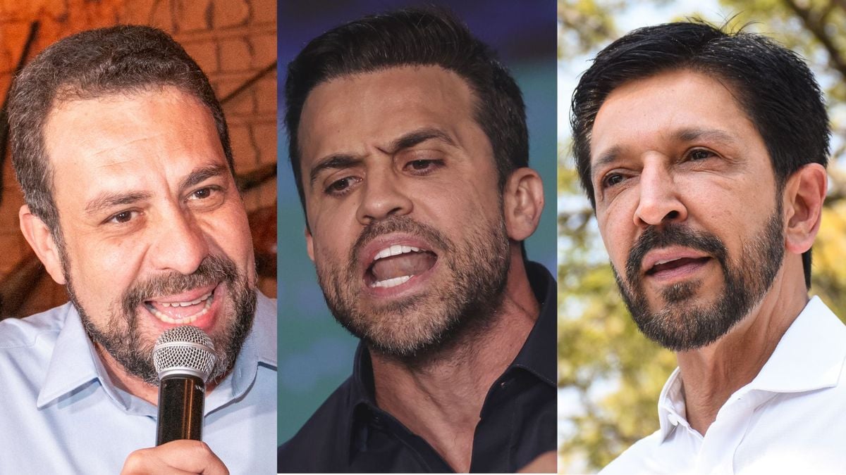 Guilherme Boulos, Pablo Marçal e Ricardo Nunes