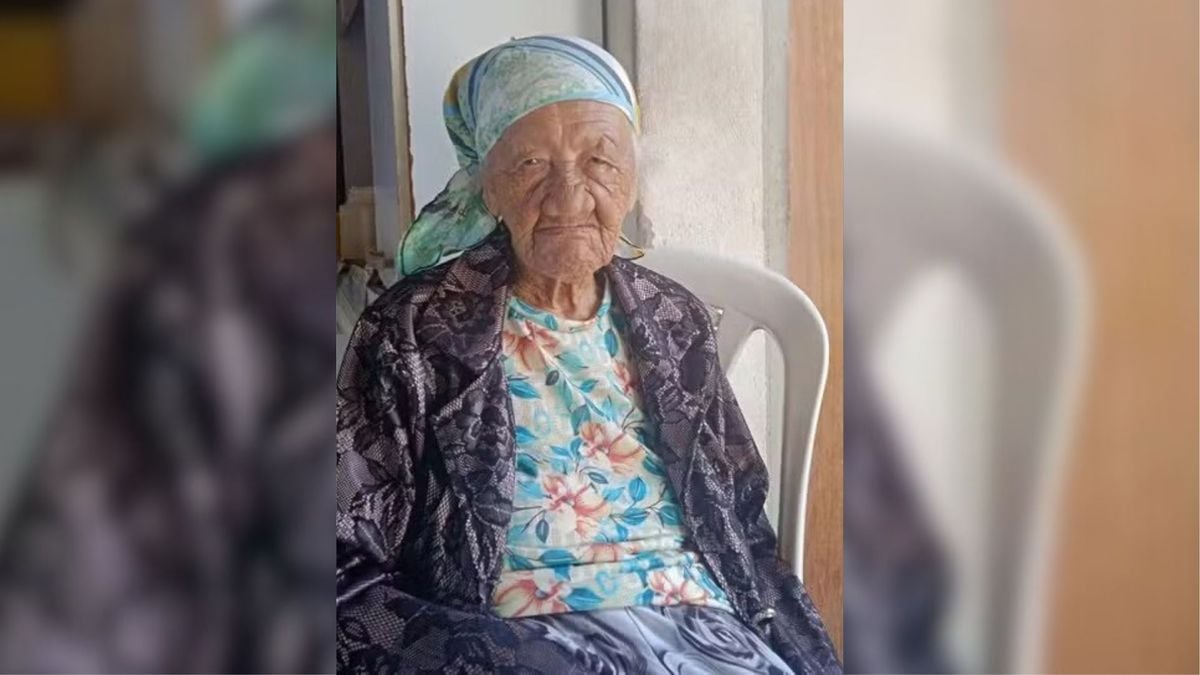 Isnar Alves de Almeida, de 117 anos, mora em Sooretama, no Norte do Espírito Santo