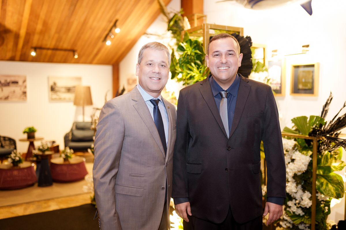 Fabiano Pereira e o Capitão dos Portos Marcelo Rey