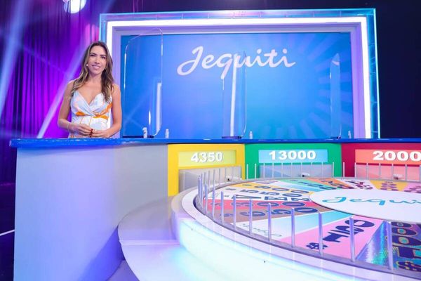 Patricia Abravanel no programa Roda a Roda Jequiti 