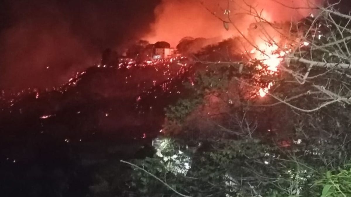 Incêndio no bairro Colúmbia, em Colatina